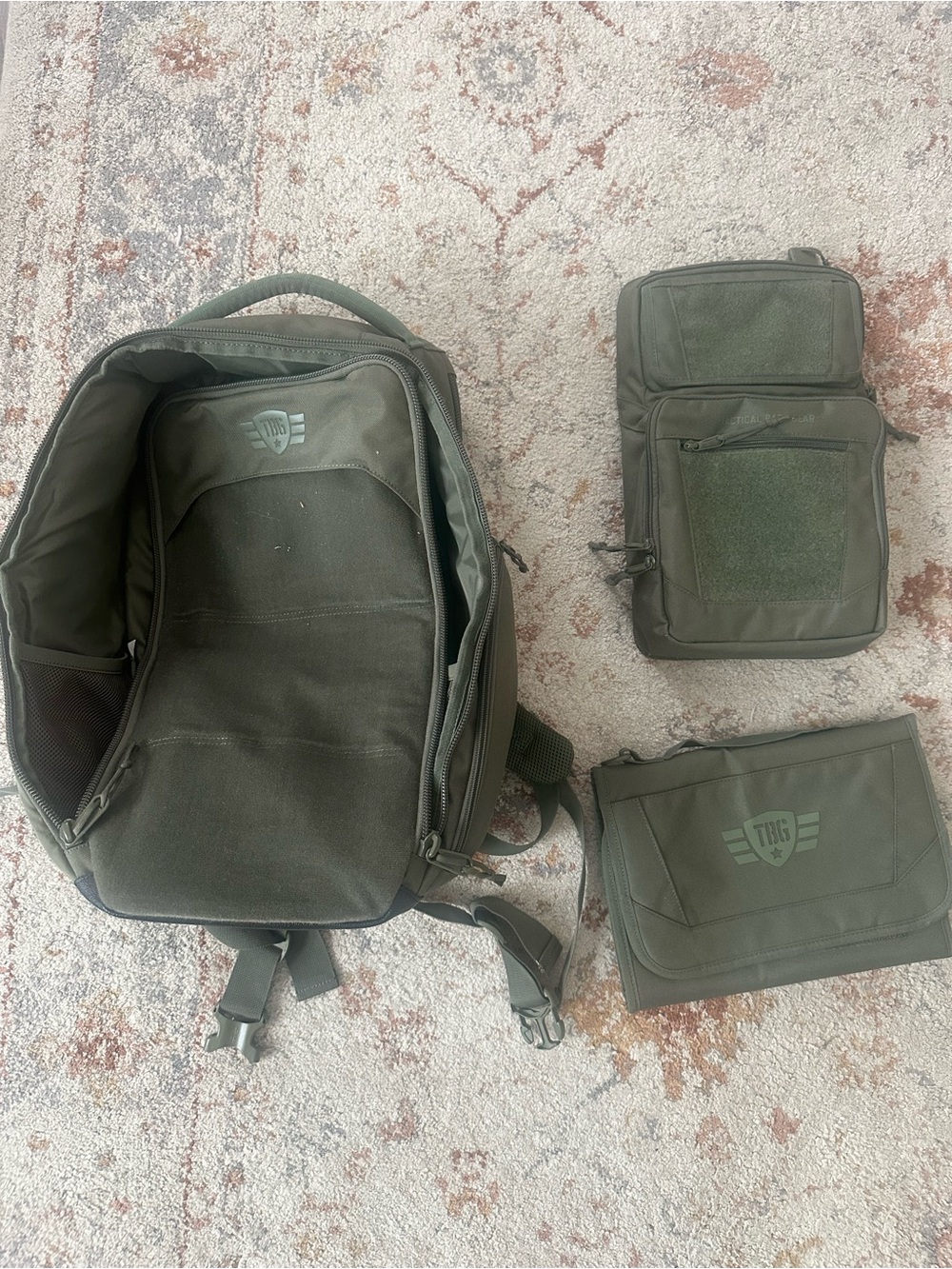 Tactical Baby Gear OD Green Diaper Bag with Accessories